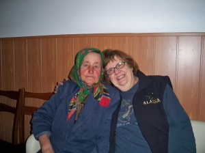 Me and one of the ladies at the Widow's House