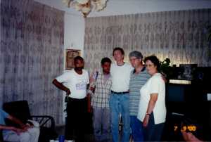 Two believer, Terry McIntosh and Tim and Louise on the right