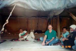 sitting in the home of Miriam the Bedouin 