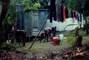 Both time and laundry time at a typical house.