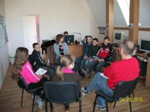 studying God's Word. 